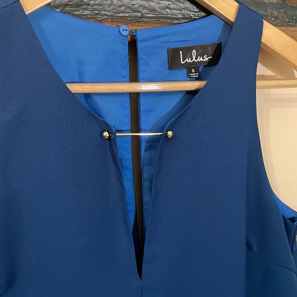 NWOT Lulus Near or Bar Teal Blue Shift Dress Size Small - Picture 12 of 16